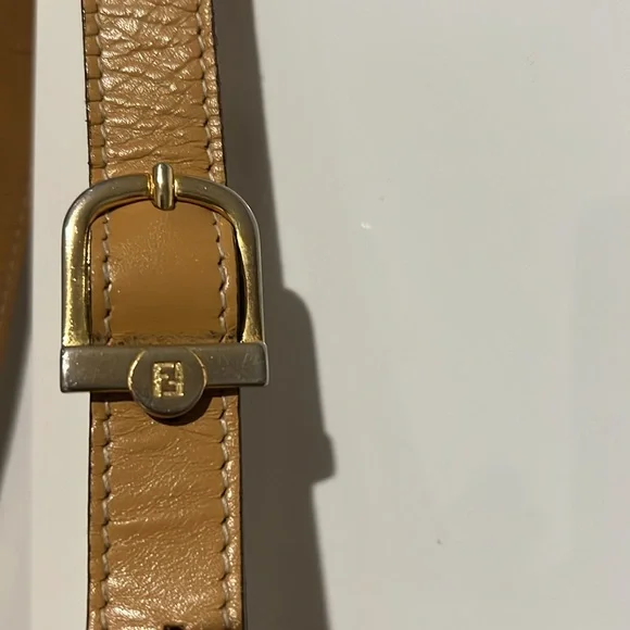 Vintage FENDI Pequin Stripe Canvas Crossbody Shoulder Bag! AUTHENTIC LUXURY - Picture 15 of 17